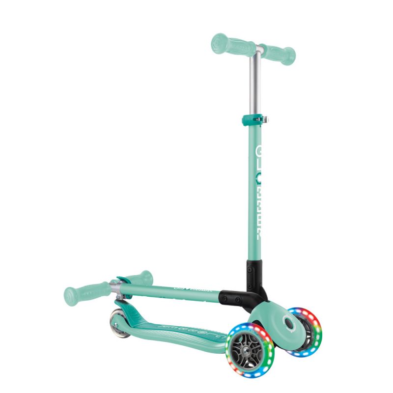 3. Globber Primo Foldable Lights Jr Scooter 432-206-3