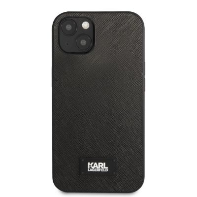 3. Karl Lagerfeld KLHCP13MSFMP2K iPhone 13 6.1" hardcase black/black Saffiano Plaque