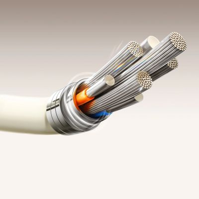 6. Joyroom S-A53 3A USB-A - USB-C Cable with Fluorescent Tip 2m - Beige