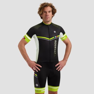3. Rogelli Gara Mostro II Black-Yellow Cycling Jersey S