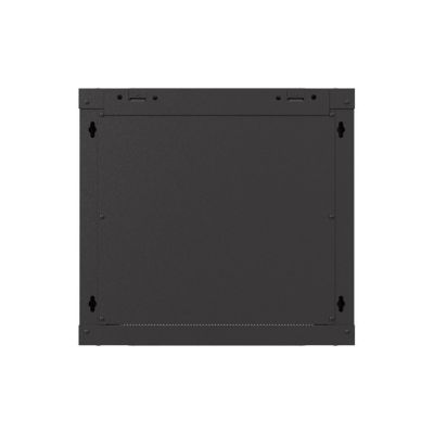 4. LANBERG WALL-MOUNTED RACK CABINET 19" 9U 540X350 BLACK GLASS DOOR (FLAT PACK)