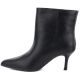 8. Women's leather ankle boots with low heels, black Big Star UU274492