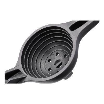 4. GEFU 13971 Citrus Juicer Nylon, Plastic, Stainless Steel Black, Stainless Steel