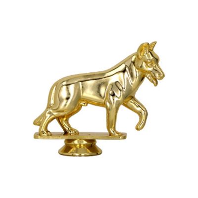 2. Gold plastic figurine - dog