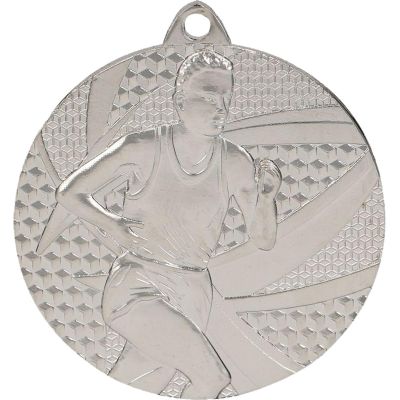 3. Silver medal - running - steel medal
