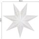 5. PAPER DECORATION STAR 45CM 7 ARMS WHITE