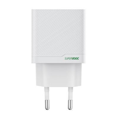 2. Oppo OSAB4CB4AE 45W USB-A + USB-C Wall Charger - White