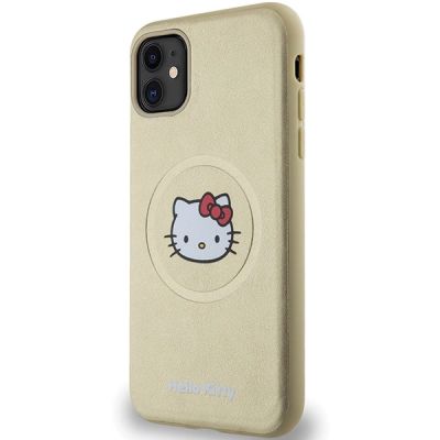 2. Hello Kitty Leather Kitty Head MagSafe case for iPhone 11 / Xr - gold