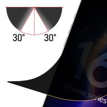 Privacy film matte 3mk Silky Matt Privacy for iPhone 16 Pro