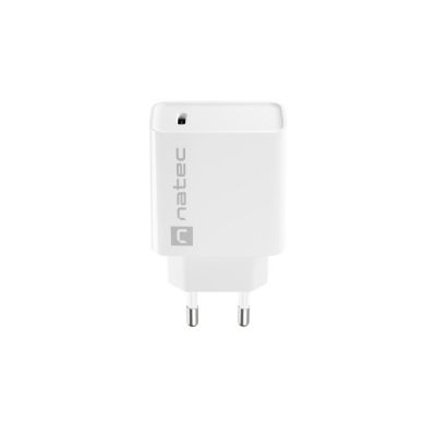 6. NATEC RIBERA USB-C 20W POWER DELIVERY WHITE CHARGER NUC-2059