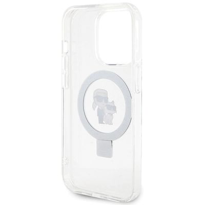 7. Karl Lagerfeld Ring Stand Karl&Choupette MagSafe case for iPhone 13 Pro / 13 - white