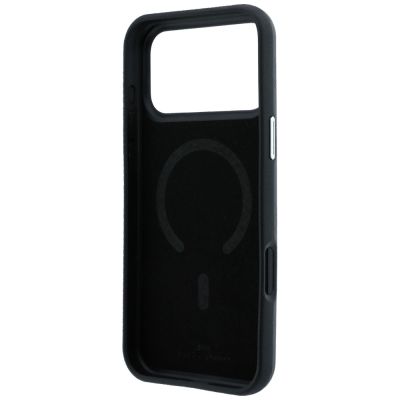 7. BMW Sign Deboss Quilted Metal Logo MagSafe Case for iPhone 18 Pro / 17 Pro - Dark Gray
