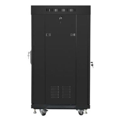 4. Lanberg FF01-6622-12BL 22U Freestanding Rack Black