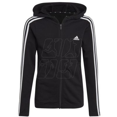 4. Sweatshirt adidas Essentials 3 Stripes Full-Zip Hoodie Jr. IC3634