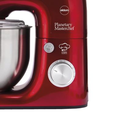 34. ELDOM WRK1250 SHEF PLANETARY ROBOT, 800W, TRY ATTACHMENTS FOR WHIPPING, MIXING, KNEADING, METAL BOWL 5 L 8 SPEEDS + PULSE
