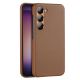 Dux Ducis Grit case for Samsung Galaxy S23+ elegant case made of artificial leather brown