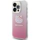 2. Hello Kitty IML Gradient Electrop Kitty Head case for iPhone 15 Pro Max - pink