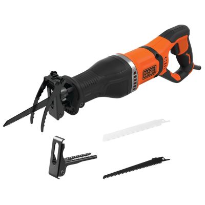 16. Black&Decker BES301-QS Reciprocating Saw 2800spm 750W (1798340) Black, Orange
