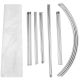 43. GREENHOUSE GARDEN TUNNEL 200X300X200CM PE STRUCTURE WHITE STEEL