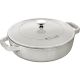 Staub Deep Sauté Pan with Lid – 24 cm, White Truffle