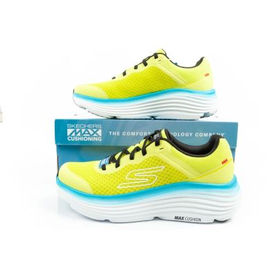 10. Skechers Max Cushioning Men's Lightweight Lime Running Shoes