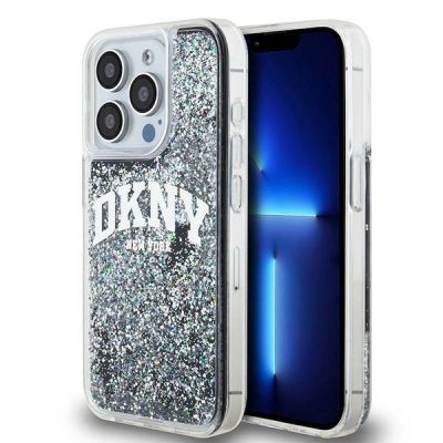 DKNY Liquid Glitter Big Logo iPhone 13 Pro / 13 Case - Black