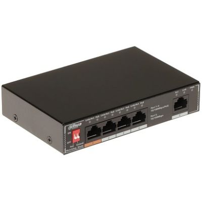 2. Dahua Technology PoE SF1005P Unmanaged L2 Fast Ethernet (10/100) PoE Support Black