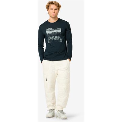 2. Men’s SUPER.NATURAL M SNOW TRAIL ESCAPE LS long-sleeve top, navy blue