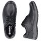 5. Men's comfortable leather shoes, width H, black, Rieker 03607-24