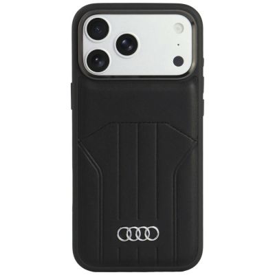 Audi Synthetic Leather Case MagSafe for iPhone 18 Pro Max / 17 Pro Max - Black