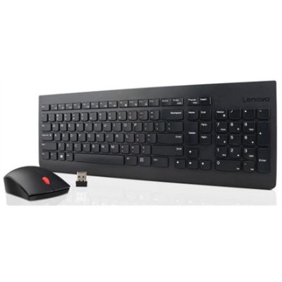 2. Lenovo Essential Wireless Keyboard and Mouse Set - US English with Euro Symbol Black