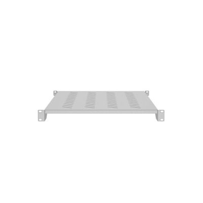 3. Lanberg shelf for 19" cabinets 1000mm gray (1U/483x700mm, load capacity up to 25kg, 4-point mounting)