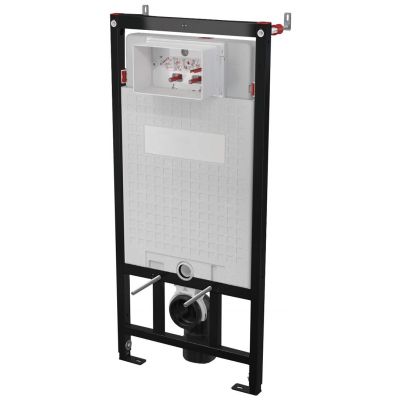 Concealed frame for wall-hung toilet bowls