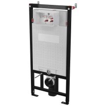 Concealed frame for wall-hung toilet bowls