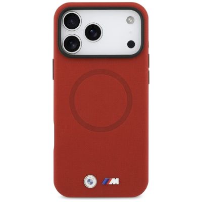 3. BMW M FW Metal Logo MagSafe Case for iPhone 17 Pro Max - Red