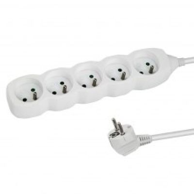ESPERANZA POWER STRIP 5 SOCKETS 1.5M WHITE ELK207W