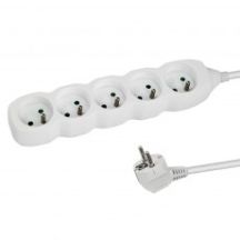 ESPERANZA POWER STRIP 5 SOCKETS 1.5M WHITE ELK207W