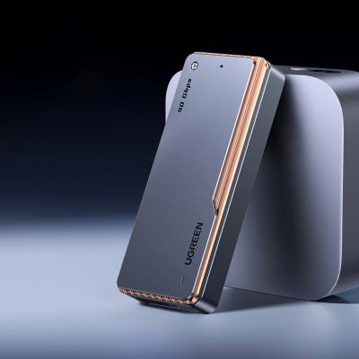 8. Ugreen D703 USB4 40Gb/s M.2 NVMe SSD Enclosure with Active Cooling - Gray