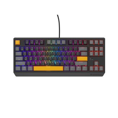 3. GENESIS Thor 230 TKL Gaming Keyboard USB + RF Wireless + Bluetooth QWERTY Black, Gray, Orange