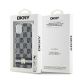 5. DKNY IML Checkered Mono Pattern & Printed Stripes MagSafe Case for iPhone 11 / Xr - Black