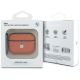 4. BMW Textured Sign Kevlar Metal Logo Case for AirPods Pro 3 - Orange