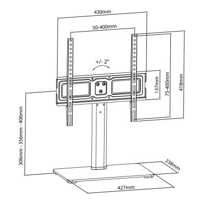 10. MACLEAN UNIVERSAL TV STAND, LEGS MC-450