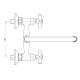 3. Deante Neo Symetrio wall-mounted washbasin tap, chrome BOS050D