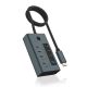 2. ICY BOX IB-HUB1454-C31 USB 3.2 Gen 1 (3.1 Gen 1) Type-C 10000 Mbit/s Blue, Gray