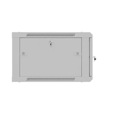 2. LANBERG WALL-HUNG RACK CABINET 19" 6U 600X600 GRAY PERFORATED DOOR (FLAT PACK)