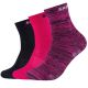 Skechers 3PPK Wm Mesh Ventilation Socks SK41053-0401 Pink 27-30
