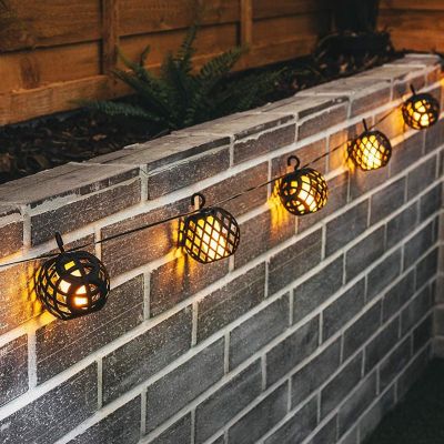 54. SOLAR LAMP FIREBALLS 7CM 5PCS