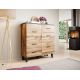 4. Chest of drawers LOTTA 110 2D4S wotan + matt black