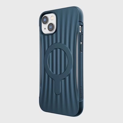 7. Raptic X-Doria Clutch Case iPhone 14 Plus with MagSafe back cover blue