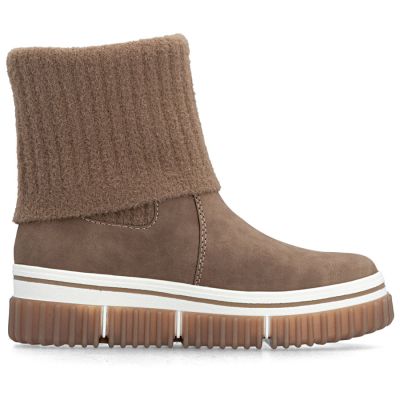 2. Brown women's ankle boots with a sock, Rieker Y6350-24